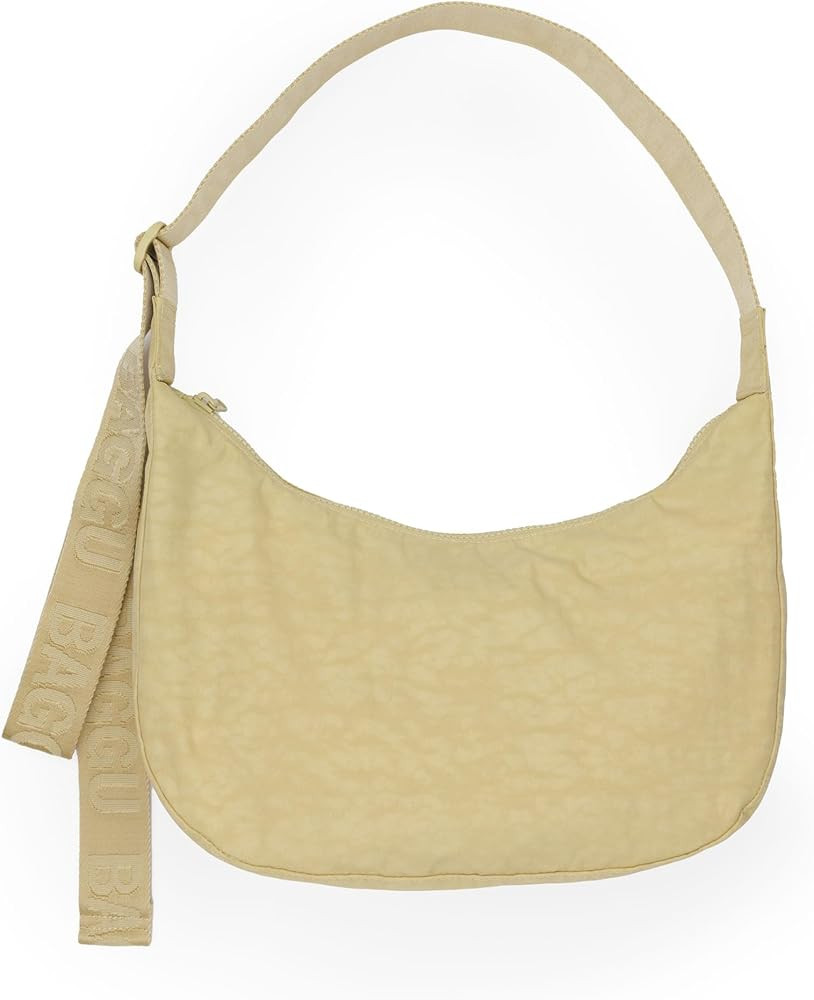 BAGGU Medium Nylon Crescent Bag - Butter | Amazon (US)