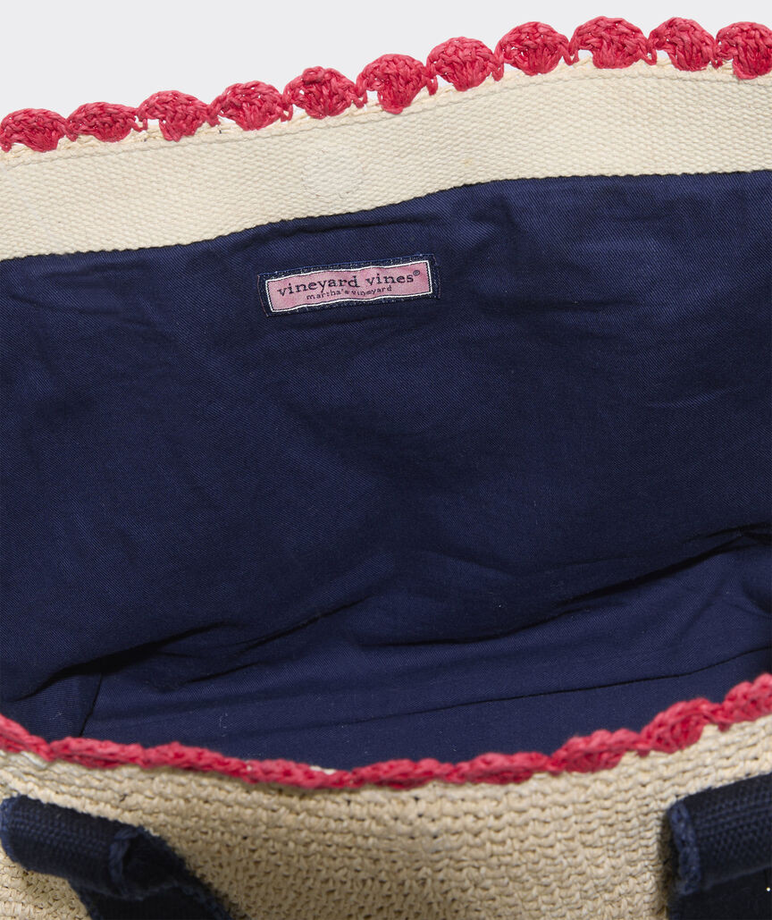 Medium Raffia Tote | vineyard vines