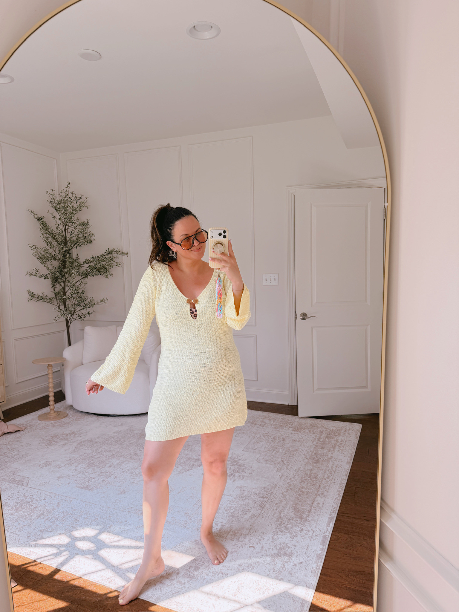wearing an XL in the coverup, large in the swim 

 #LTKSeasonal #LTKMidsize