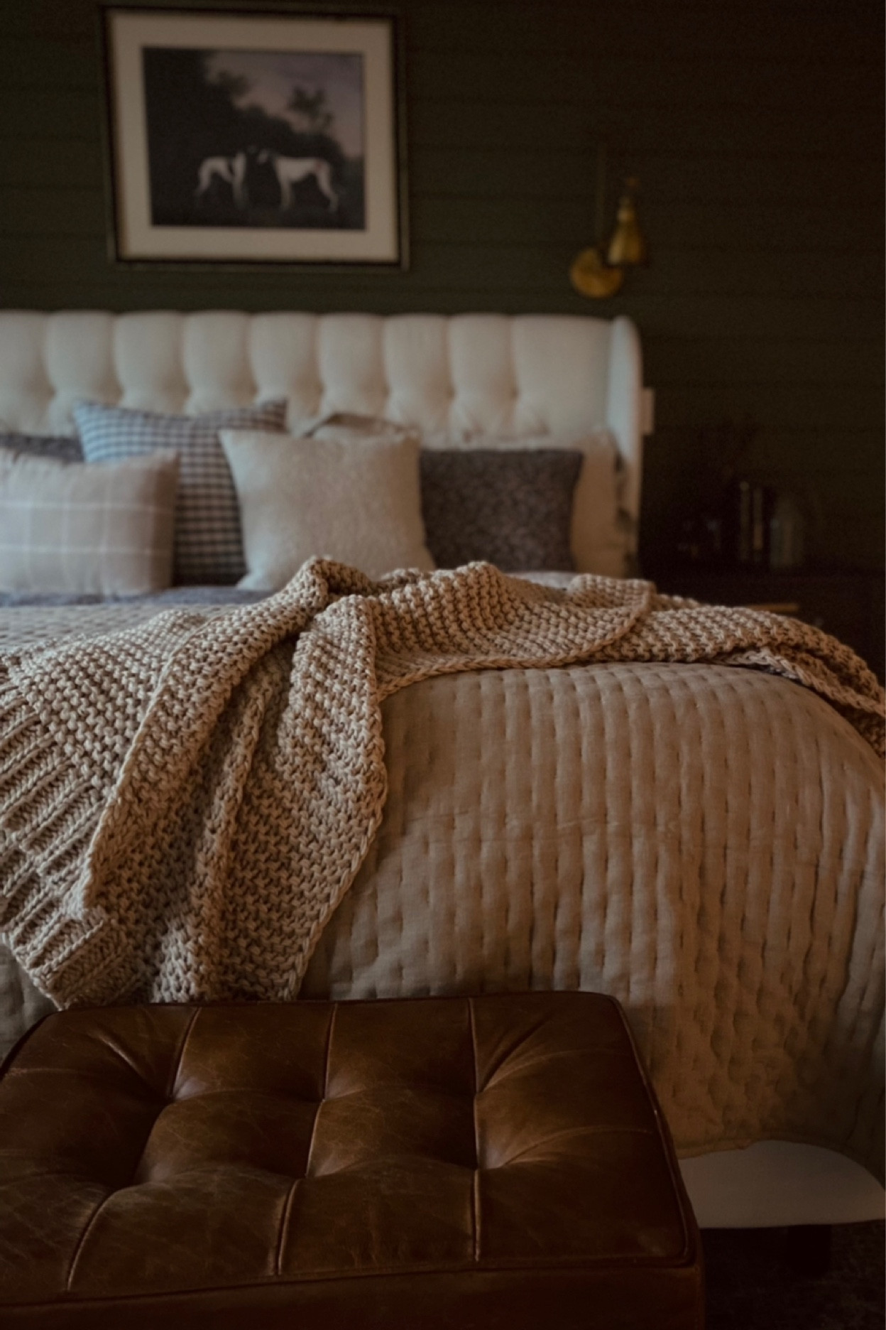 Tufted Leather Stool DUPE!! 

#LTKsalealert #LTKhome #LTKSeasonal