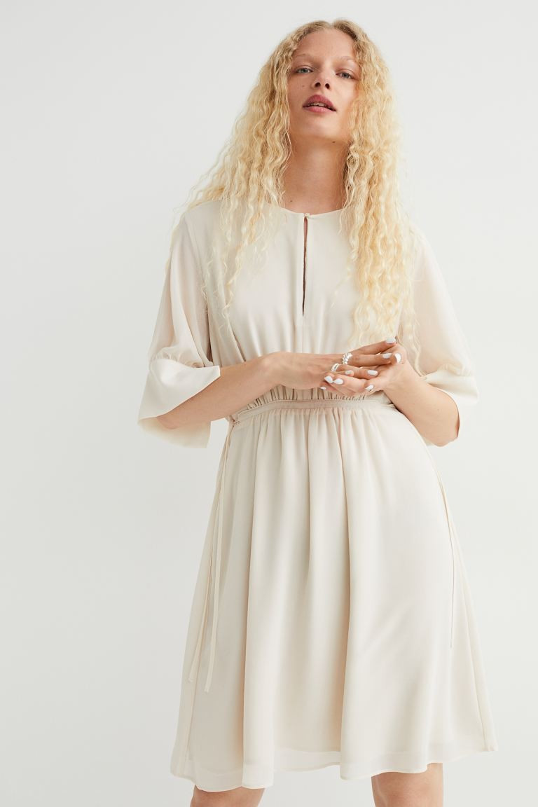 Chiffon Drawstring-waist Dress | H&M (US + CA)