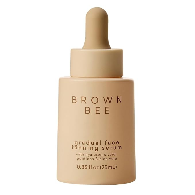 Brown Bee Peptide Gradual Tanning Serum 25 ml Daily Facial Self Tanner Serum with Peptides, 2% Hy... | Amazon (US)