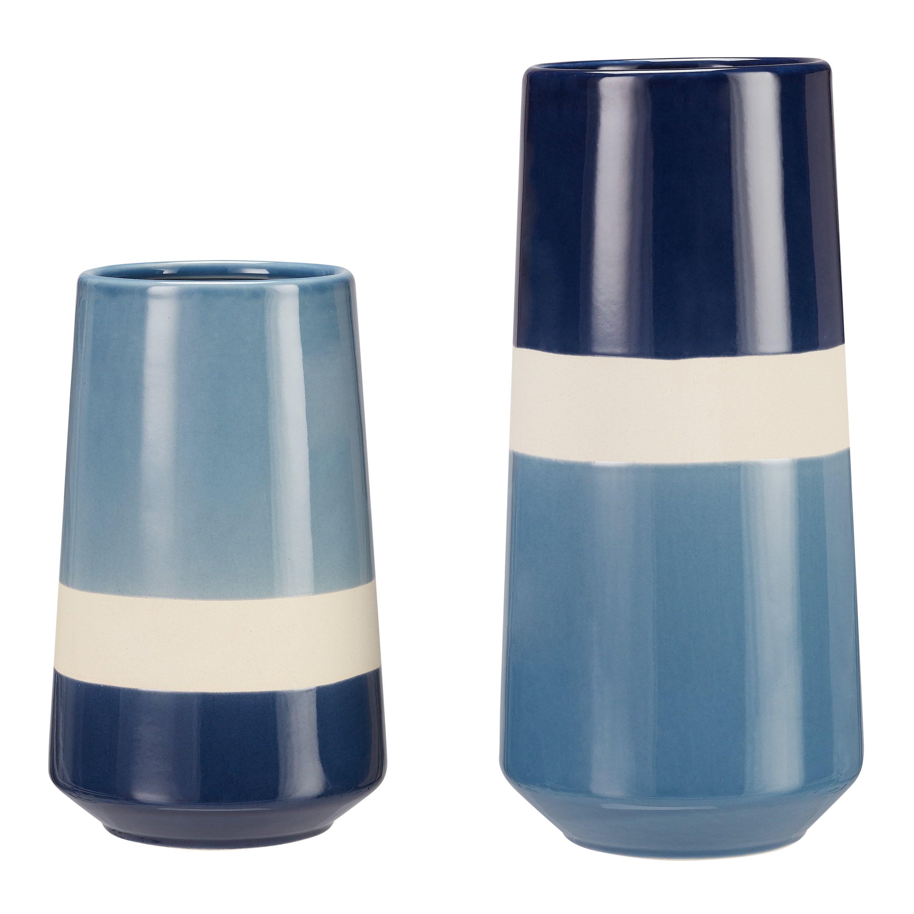 Better Homes & Gardens 2-Piece Tri-Color Vase Set, Multiple Colors - Walmart.com | Walmart (US)