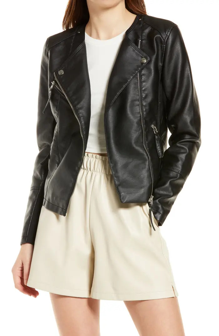 Ria Favo Faux Leather Jacket | Nordstrom