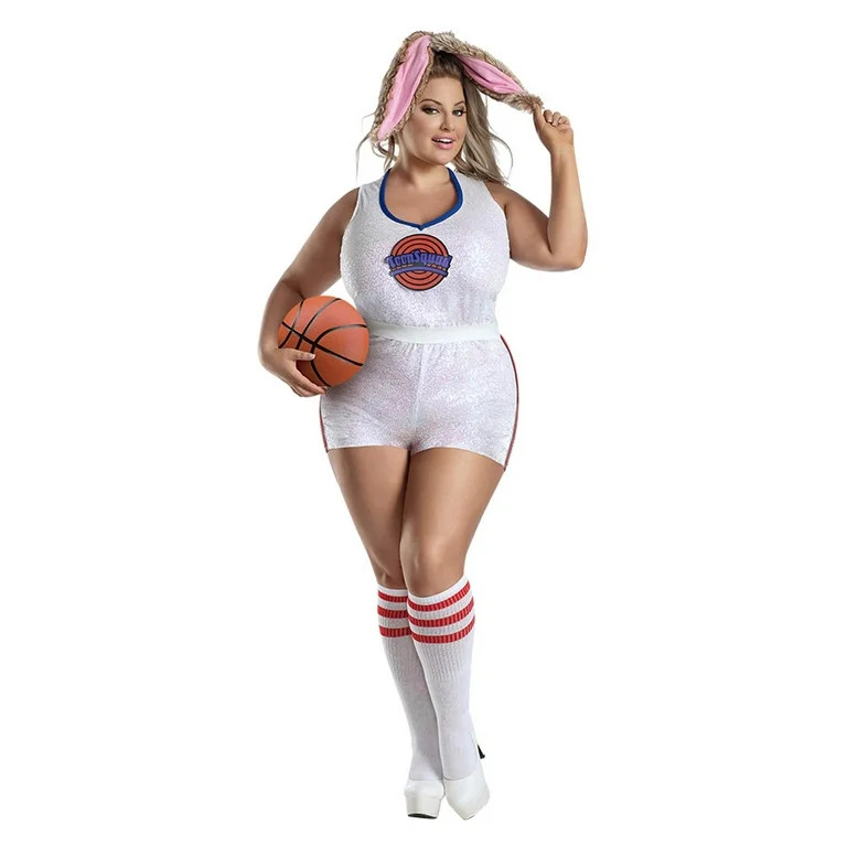 Lola Bunny Plus Size Womens Costume Space Jam Toon Squad Tune Basketball Uniform | Walmart (US)