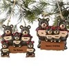 Holiday Bear Family 4 Names Personalized Ornament | Personalization Mall