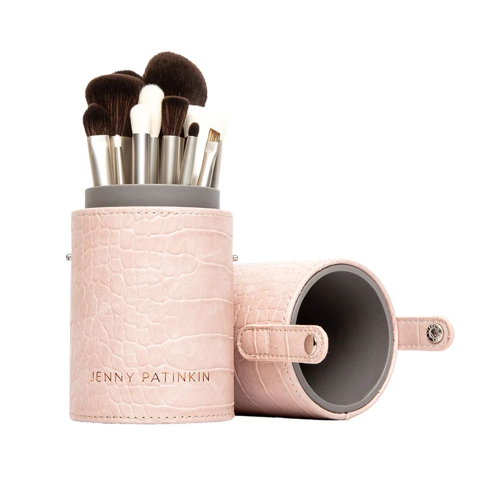 Luxury Vegan 11-Brush Set in Matte Pink Case | Jenny Patinkin