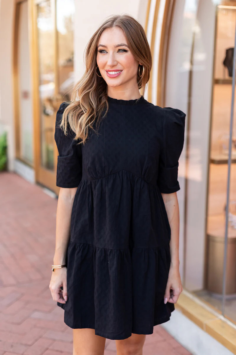 Hillary Dress- Black | Avara