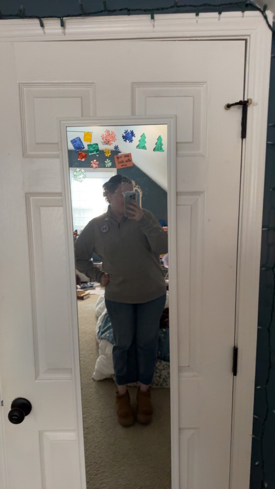 working from home 

#quarterzip #denim

#LTKootd