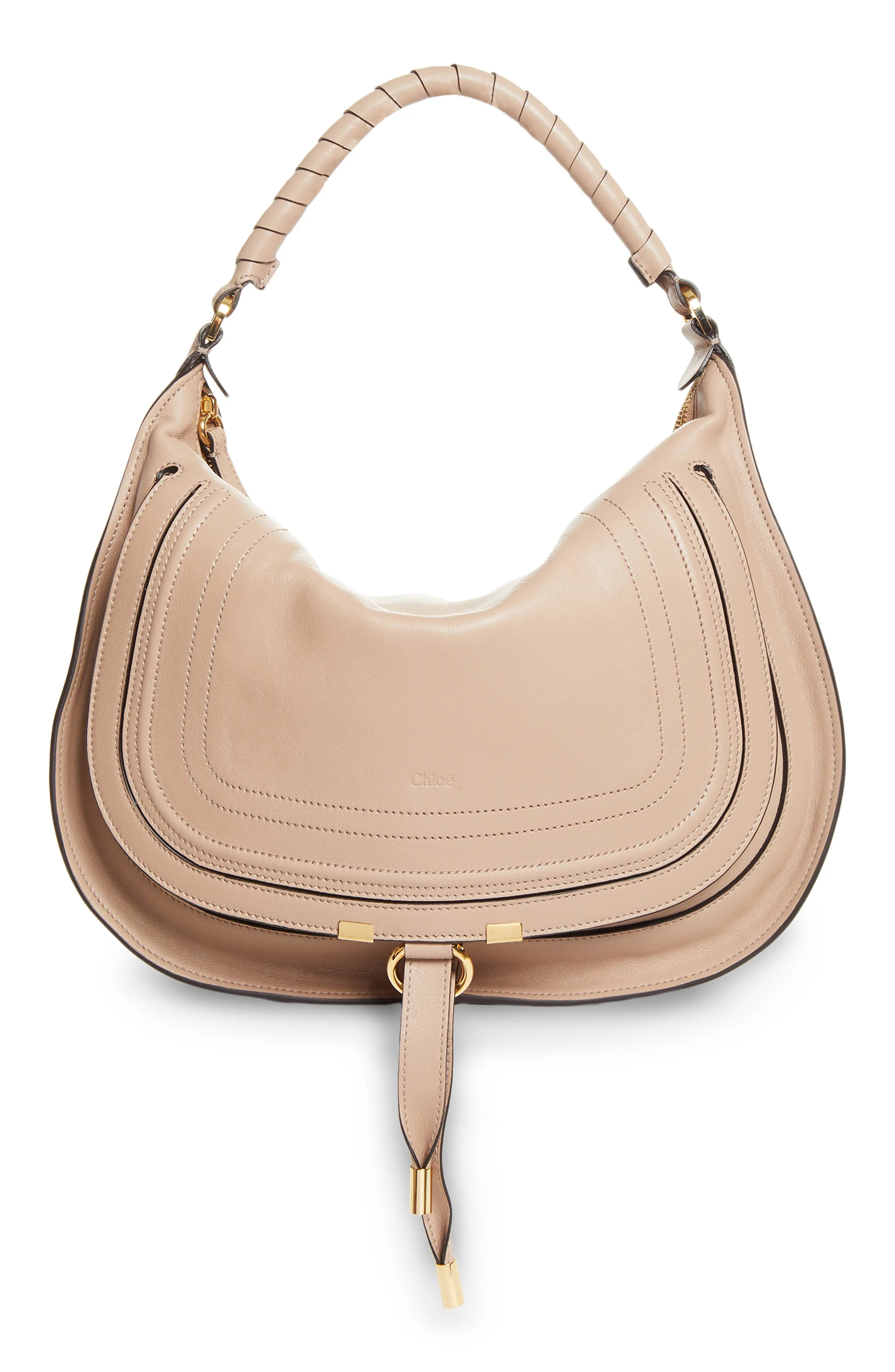 Chloé Medium Marcie Suede Shoulder Bag in Woodsmoke at Nordstrom | Nordstrom