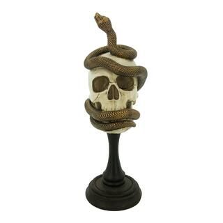 11" Skull & Snake Pedestal Decoration by Ashland® | Michaels Stores