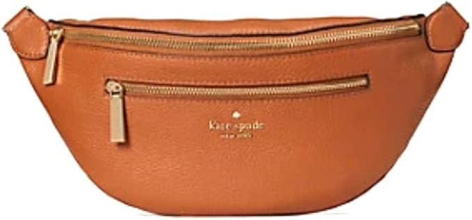 Kate Spade New York Leila Leather Belt Bag Fanny Pack in Warm Gingerbread | Amazon (US)