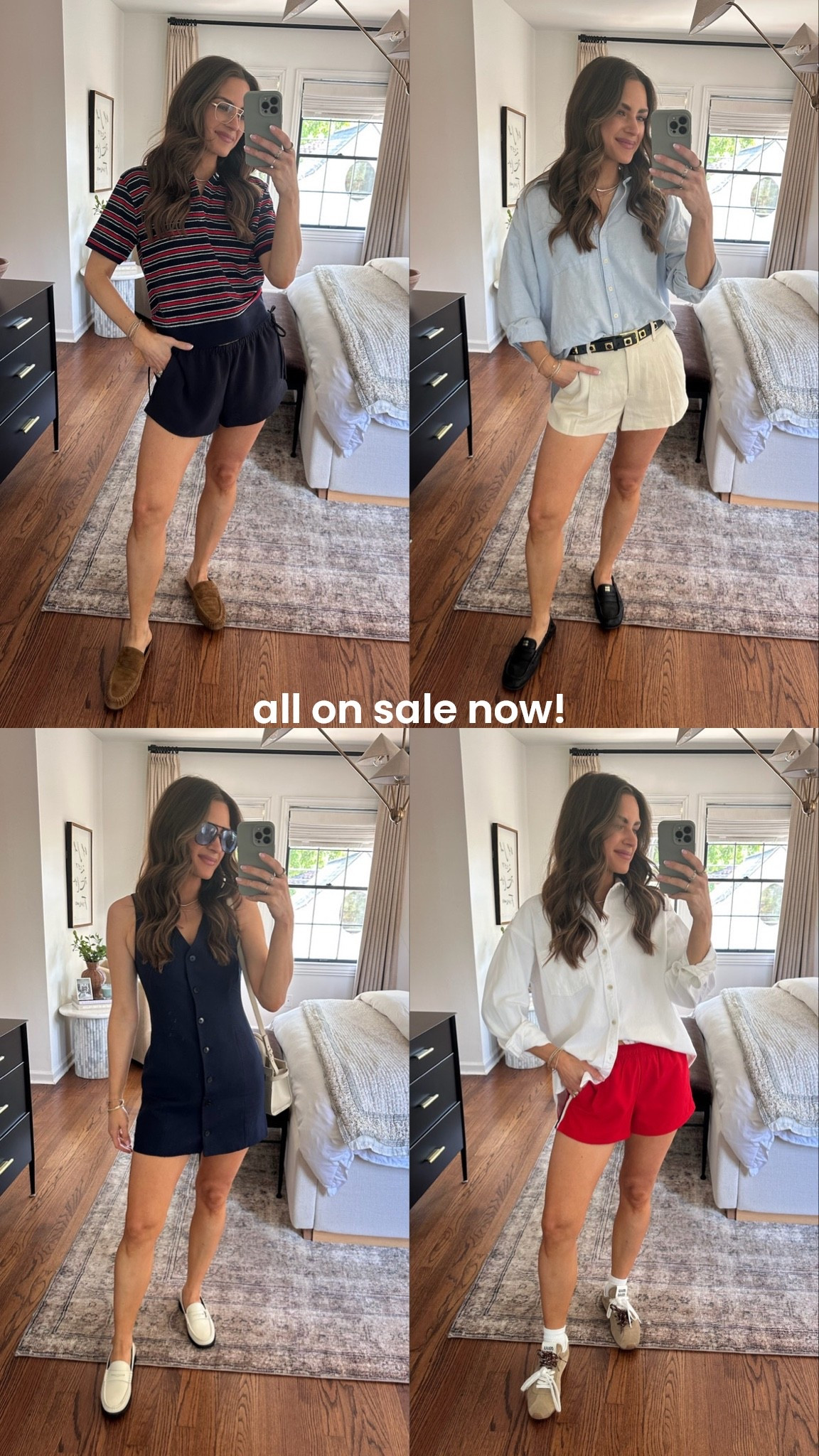 TRY ON HAUL ✨ my latest summer order from @Aritzia 
Striped Polo - S
Navy Shorts - S
Tailored Short - 2 (need to size up)
White Denim Button Down - XS
Red Shorts - S
Navy Vest Dress - 2

#LTKootd #LTKgrwm #LTKvlog