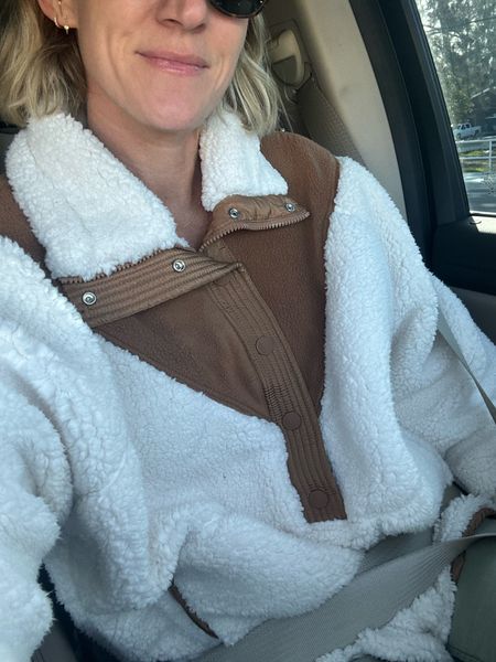 When the Florida weather drops below 70 🤌🏼 this free people teddy / shearling pullover is so cozy. And comes in 7 colors! 

#LTKMostLoved #LTKstyletip