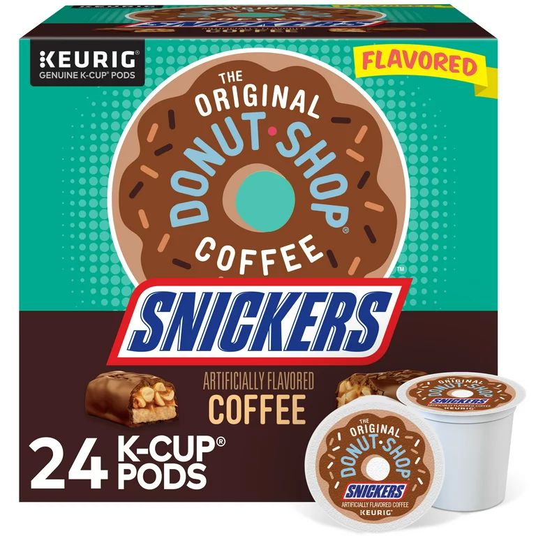 The Original Donut Shop, Snickers Flavored K-Cup Coffee Pods, 24 Count | Walmart (US)