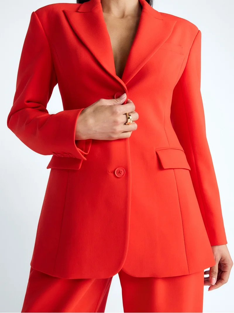 Devil Wears Prada Scoop Collection Women's and Women’s Plus Single Breasted Blazer, Sizes XS-4X | Walmart (US)