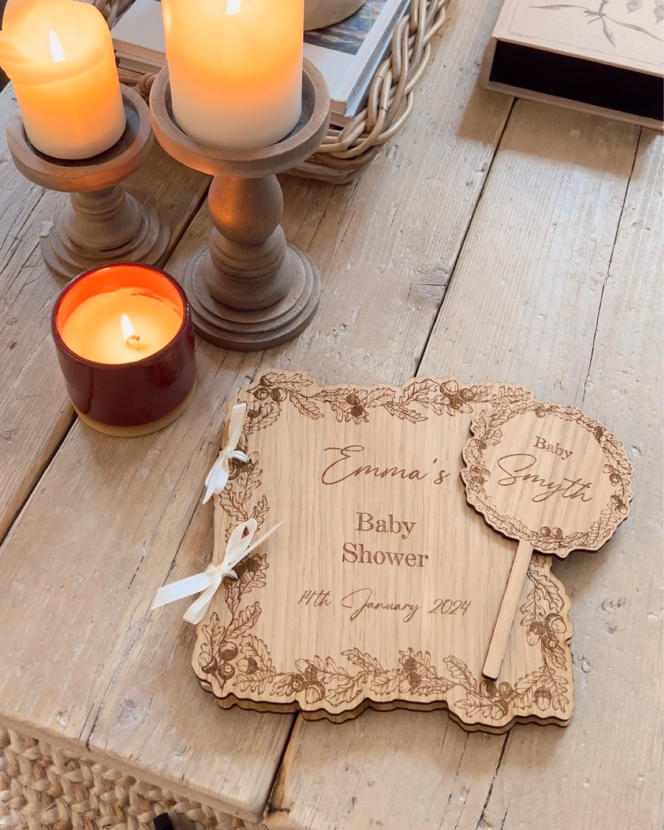 My beautiful baby shower guest book and cake topper! 🥰

#LTKeurope #LTKhome #LTKbump