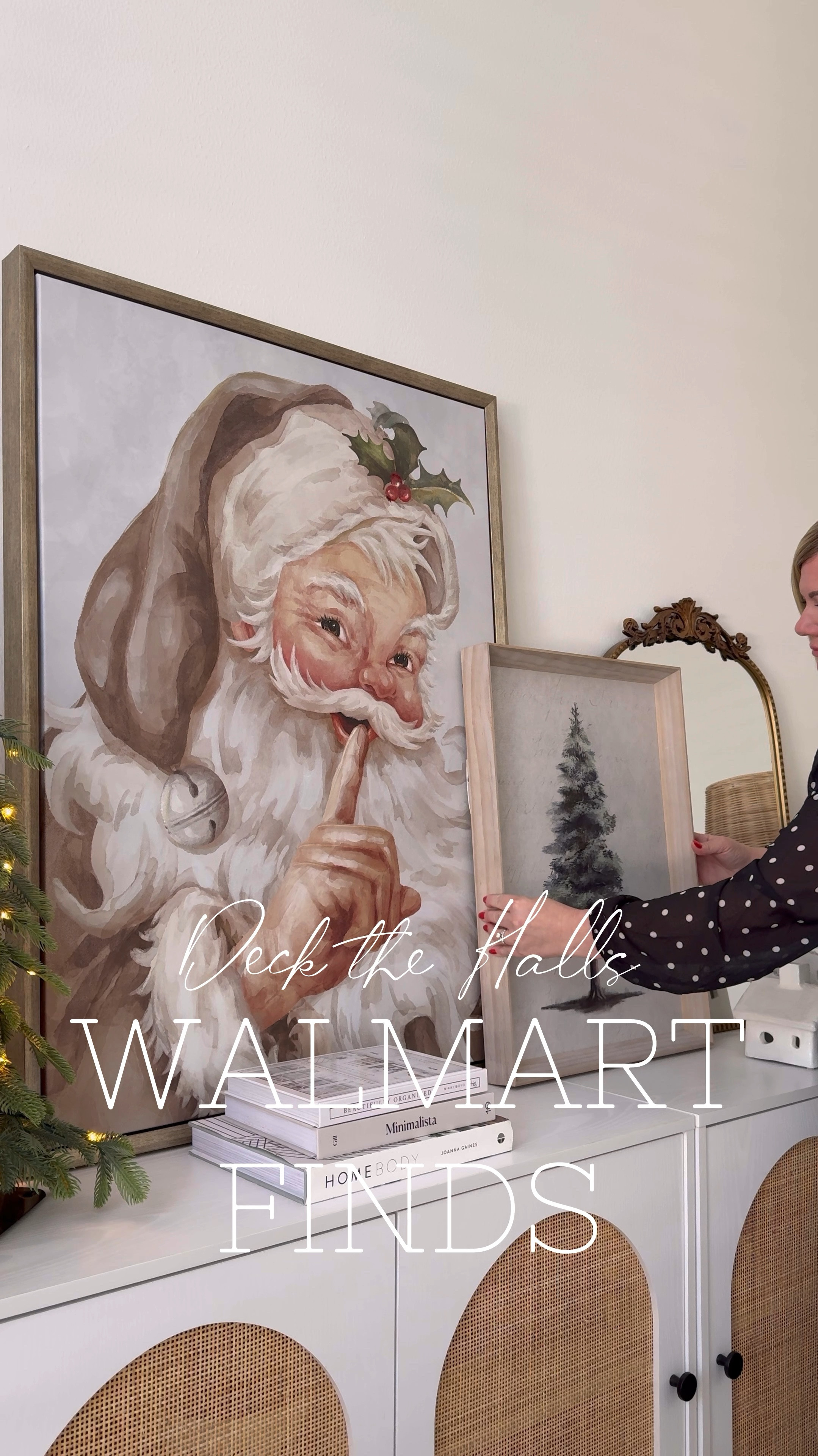 Walmart had the best holiday decor!  Most of these pieces I got to deck my house holiday style are under $20.  I love the burgundy bows and metal garland on my tree 🌲 

#LTKHoliday #LTKWatchNow #LTKFindsUnder50