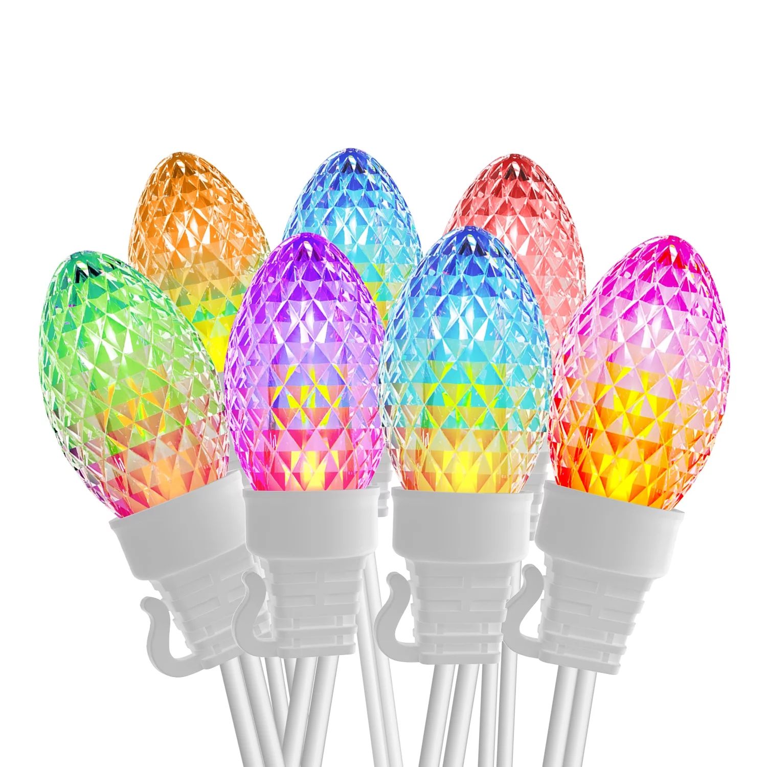 Eva's Light C9 Christmas Lights Outdoor, 23ft 20 Bulbs Color Changing LED String Lights Waterproo... | Walmart (US)