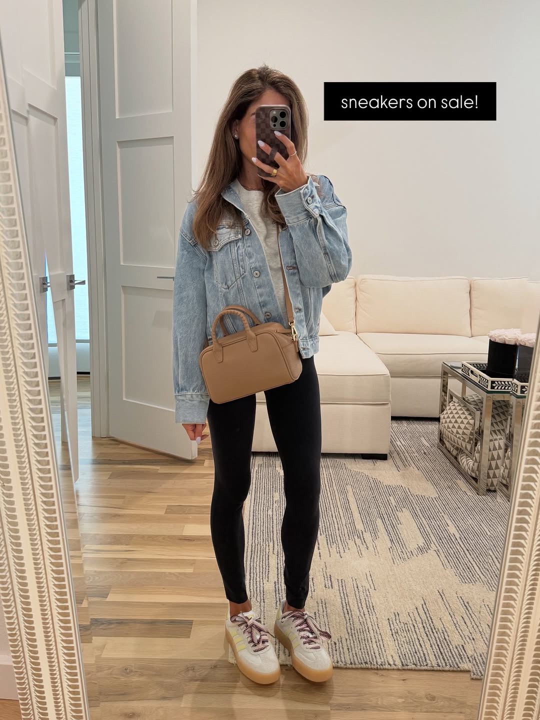 Denim jacket xxs Abercrombie leggings xs  adidas sneakers on sale 

#LTKFindsUnder50 #LTKPetite #LTKFindsUnder100