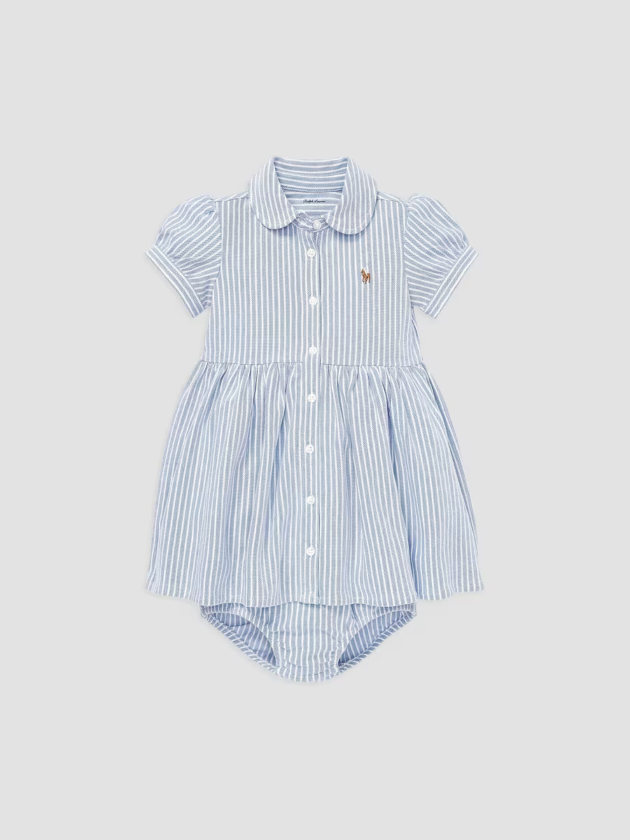 Polo Ralph Lauren Girl's Baby Girl's 2-Piece Oxford Shirtdress & Bloomers Set - Blue - Size 24 Months | Saks Fifth Avenue