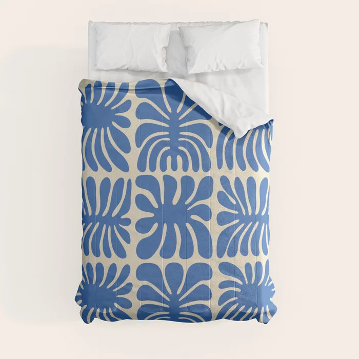 Abstract organic nature plant leaf pattern Comforter | Society6