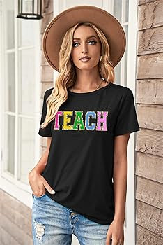 Teacher Shirts Women: Tie Dye Teacher Tshirt Funny Teacher Life Shirt Teacher Tee Tops Short Slee... | Amazon (US)