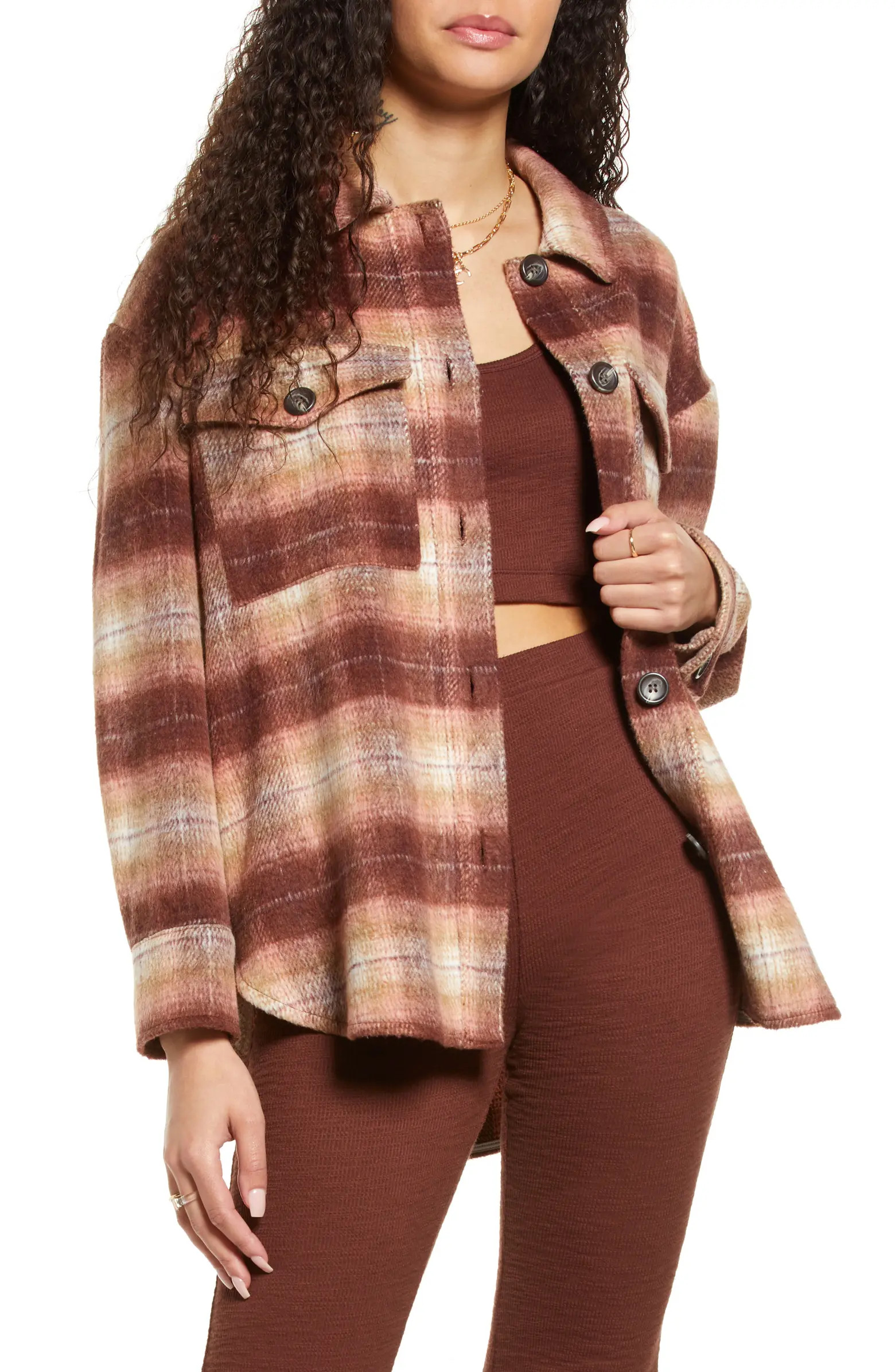 BP. Plaid Shirt Jacket | Nordstrom | Nordstrom