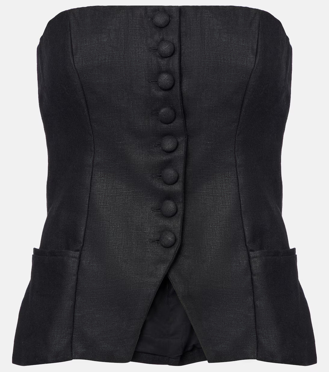 Strapless linen top | Mytheresa (US/CA)