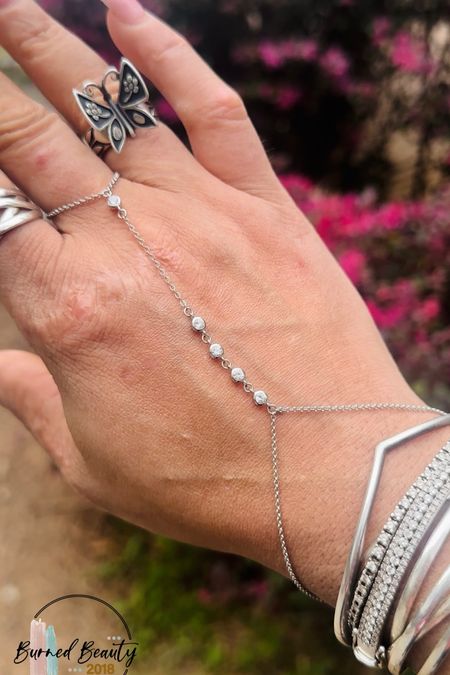New Sterling Silver Hand Chain from Amazon 🦋

#LTKbeauty #LTKsalealert
