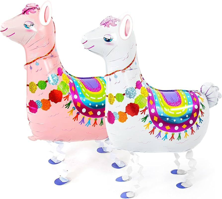 2 Stück Alpaka Folienballon，XXL Lama Luftballon ca. 80 cm，Airwalker Alpaka Ballon，Tier Luf... | Amazon (DE)