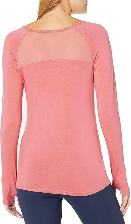 Bestisun Long Sleeve Yoga Athletic Tops Mesh Long Sleeve Open Back Running Shirts Activewear for Wom | Amazon (US)