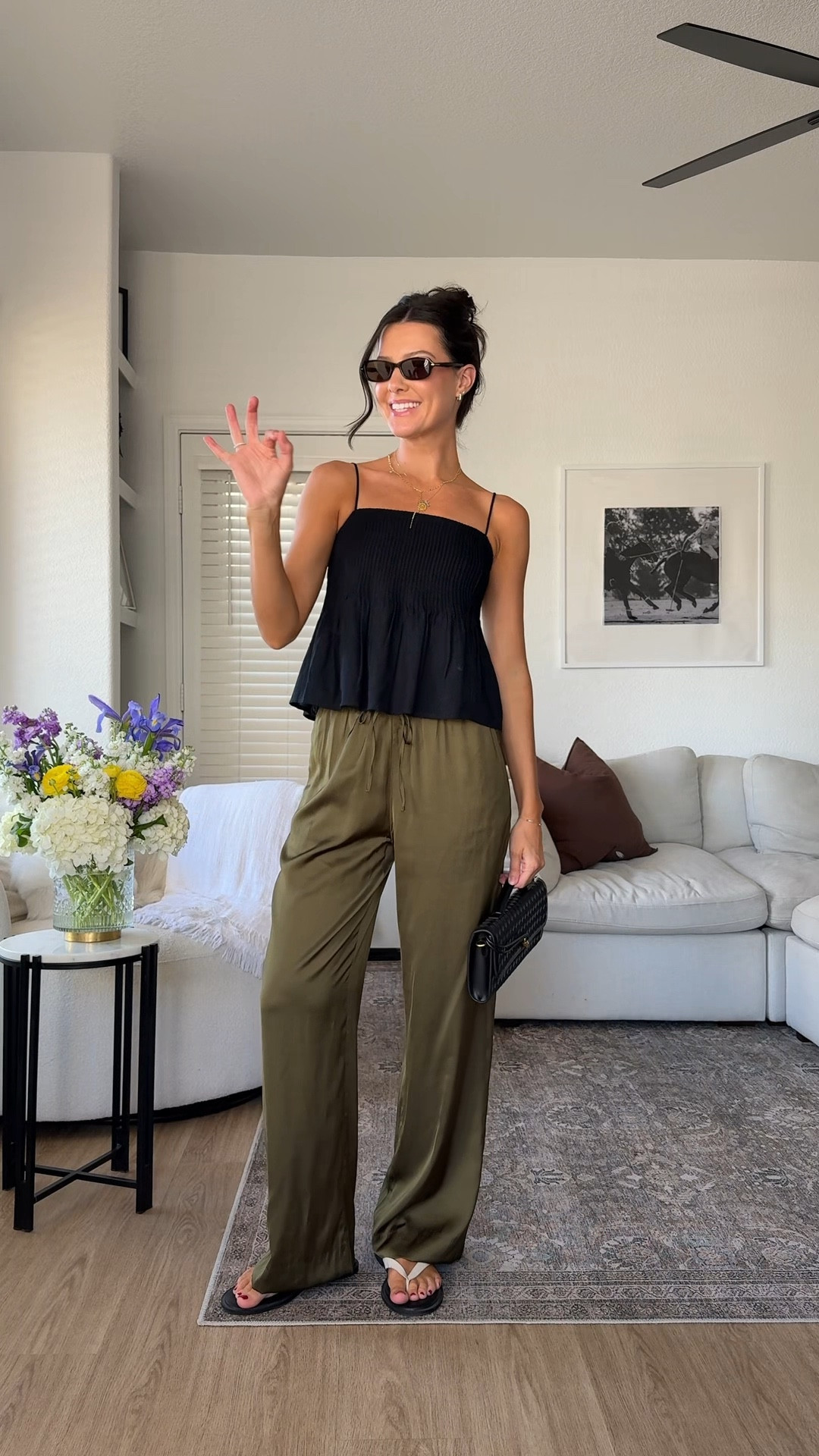 I’m 5’7” wearing size XS regular in the pants and XS in the tank!

#LTKSpringSale #LTKootd