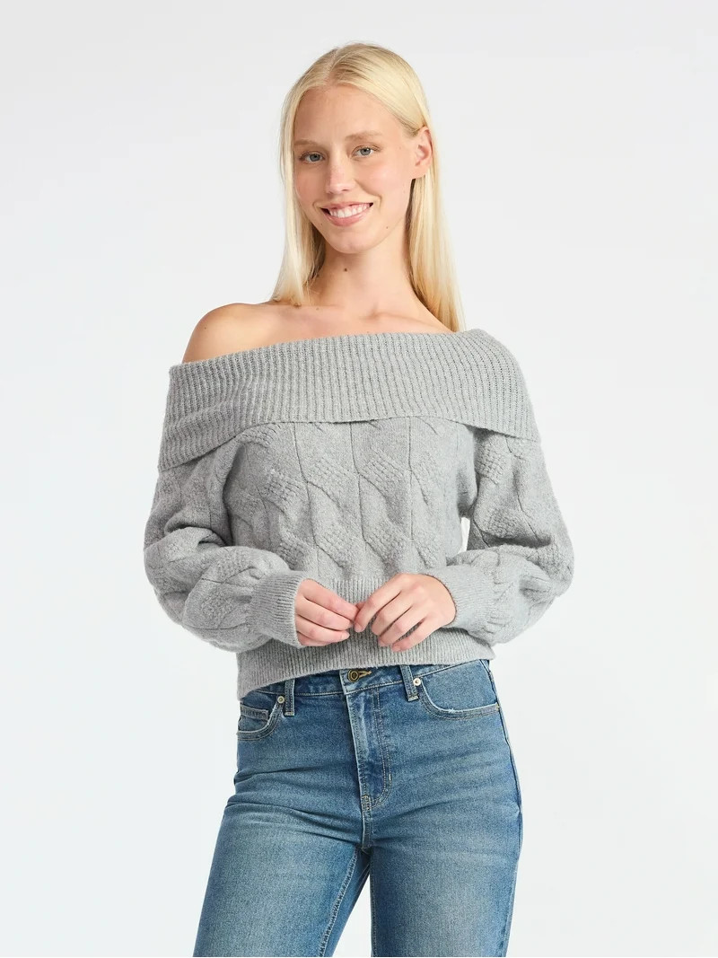 Madden NYC Women's Marilyn Sweater, Midweight, Sizes XXS-XXL | Walmart (US)