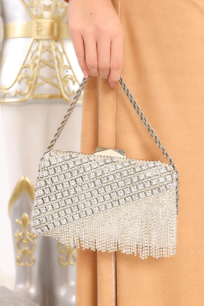 Must Be True Silver Bag | Red Dress 