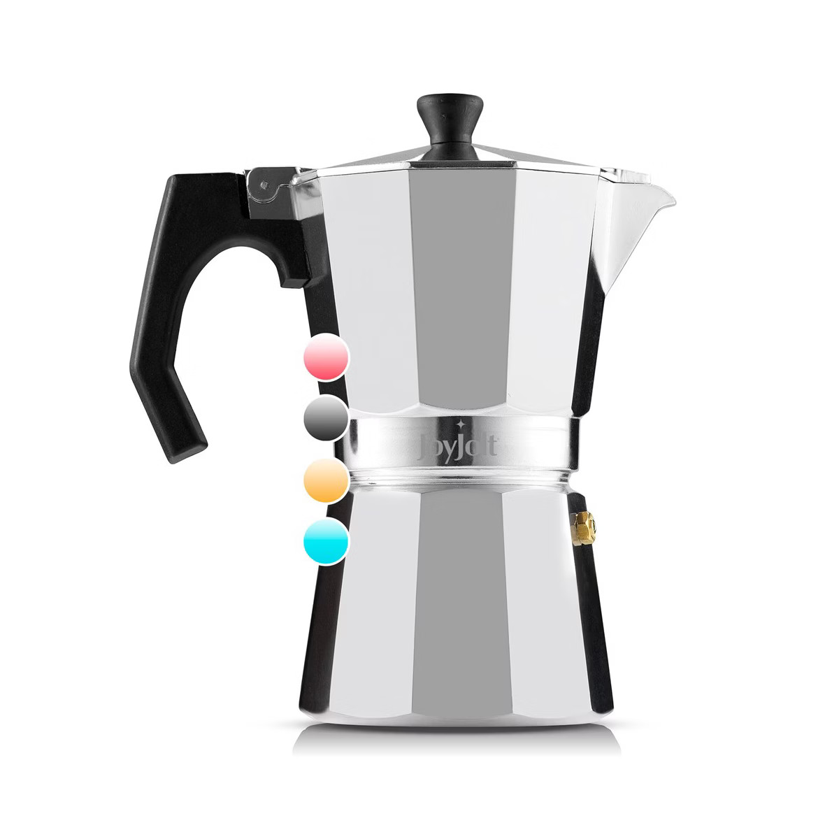 JoyJolt Italian Moka Pot 6 Cup Stovetop Espresso Maker Aluminum Coffee Percolator Coffee Pot - Si... | Target