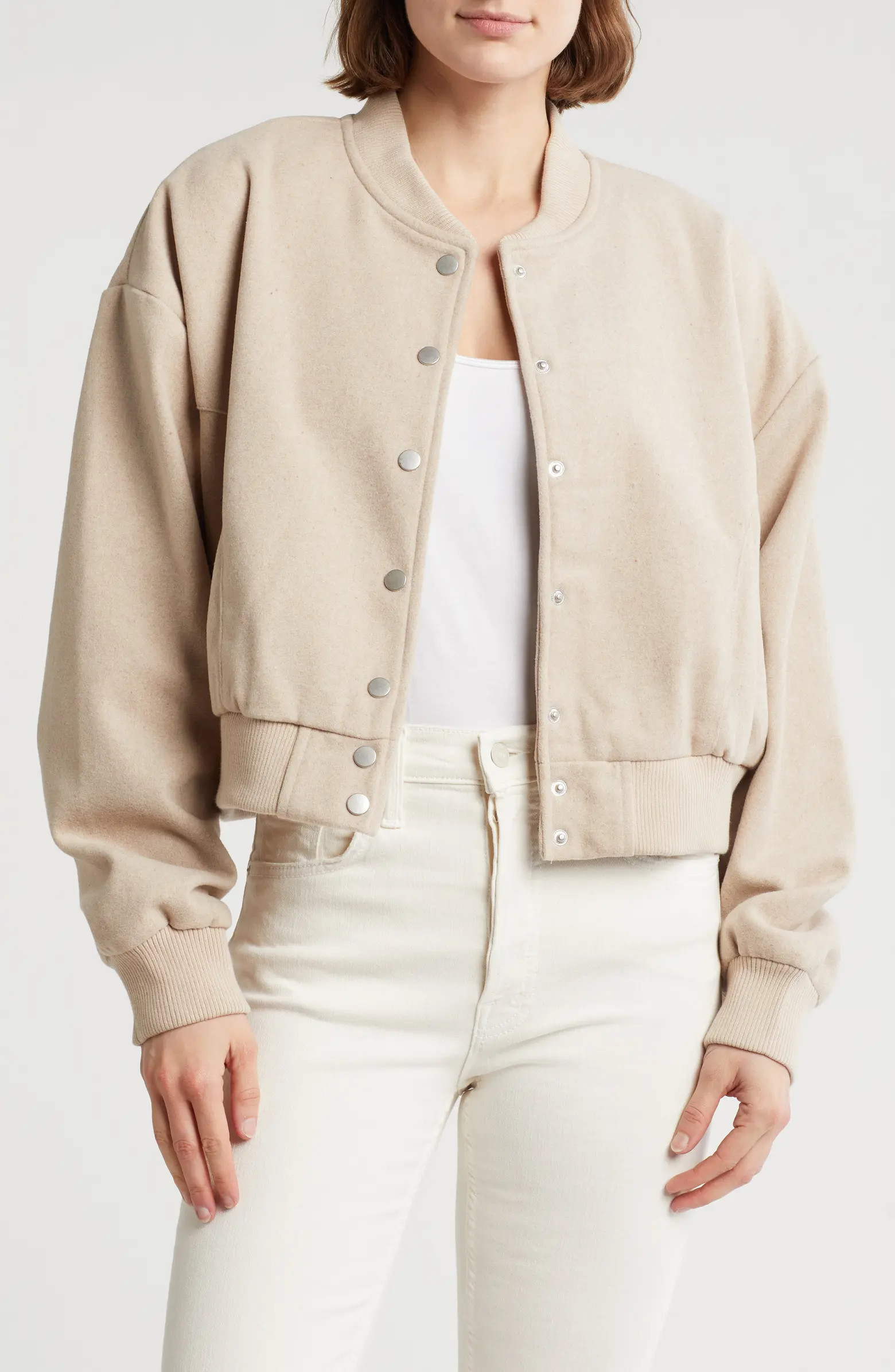 Blu Pepper Crop Bomber Jacket | Nordstromrack | Nordstrom Rack