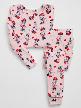 babyGap | Disney Minnie Mouse 100% Organic Cotton Valentine's Day PJ Set | Gap Factory