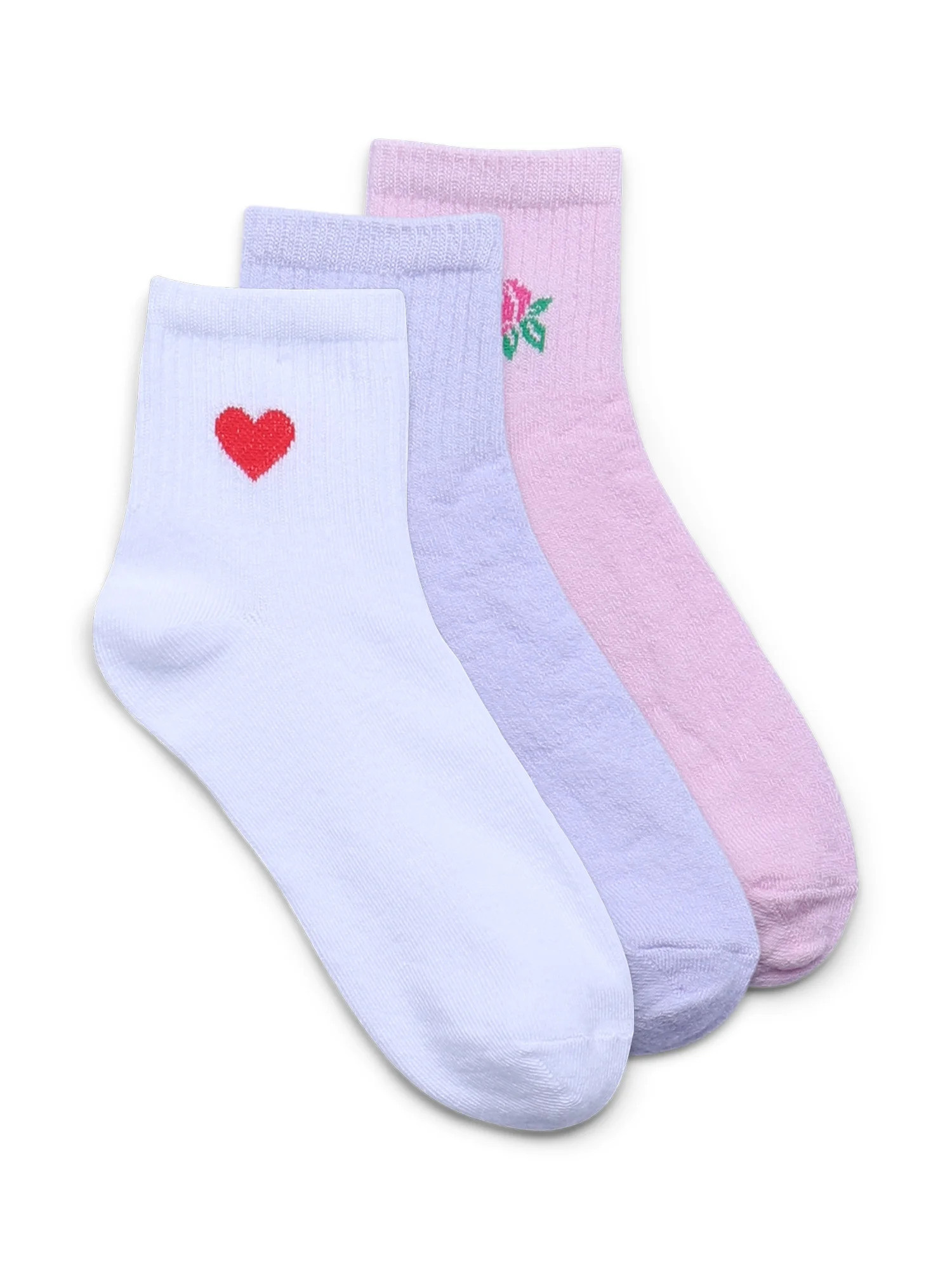 No Boundaries Ankle Socks, 3-Pack, Women's, Size 4-10 | Walmart (US)