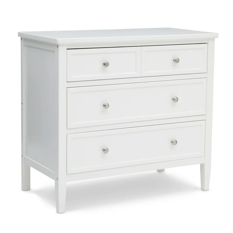 Delta Children Epic 3 Drawer Dresser with Interlocking Drawers - Greenguard Gold Certified, White | Walmart (US)