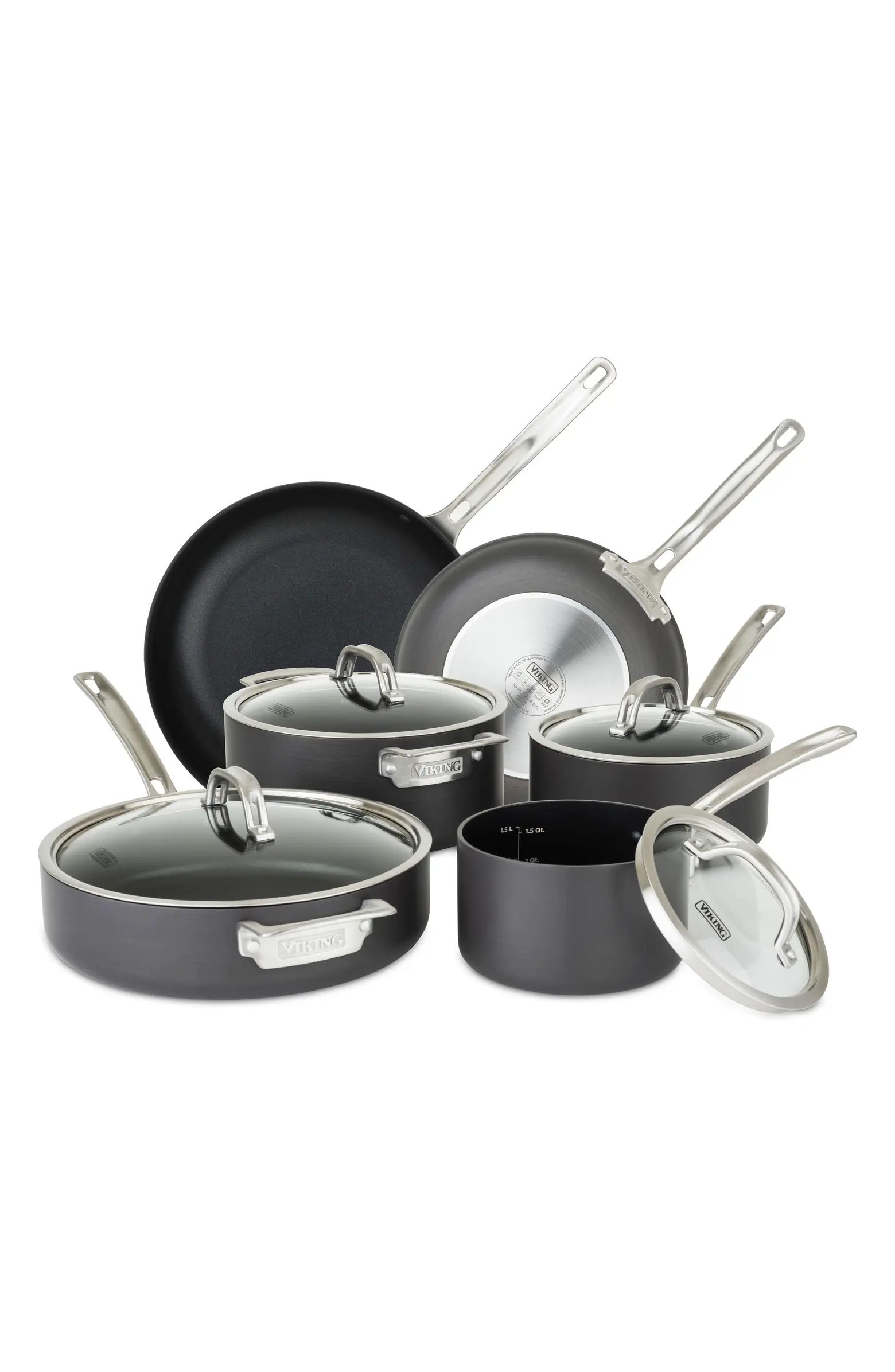 10-Piece Hard Anodized Nonstick Cookware Set | Nordstrom