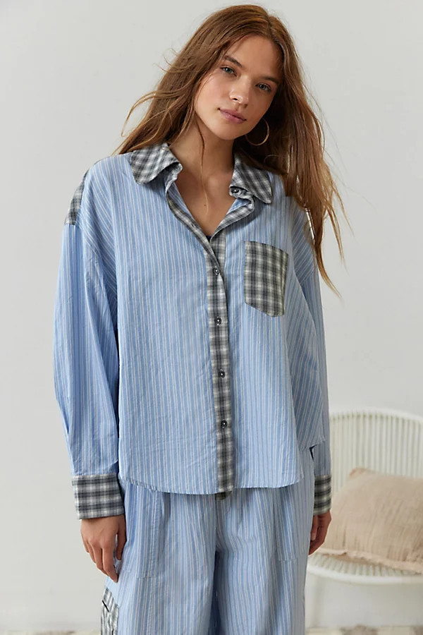Out From Under Noah Spliced Pajama Top | Urban Outfitters (US and RoW)