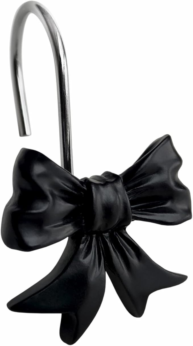 CHICTIE Decorative Shower Curtain Hooks, Bow Knot Shower Curtain Rings Hooks for Bathroom Baby Ki... | Amazon (US)