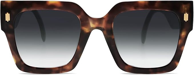 SOJOS Vintage Oversized Square Sunglasses for Women,Retro Womens Luxury Big Large Sun Glasses UV4... | Amazon (US)