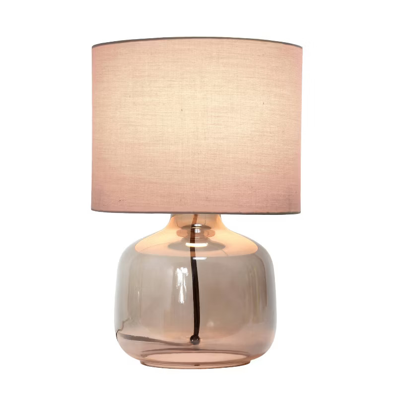 Glass Table Lamp with Fabric Shade - Simple Designs | Target