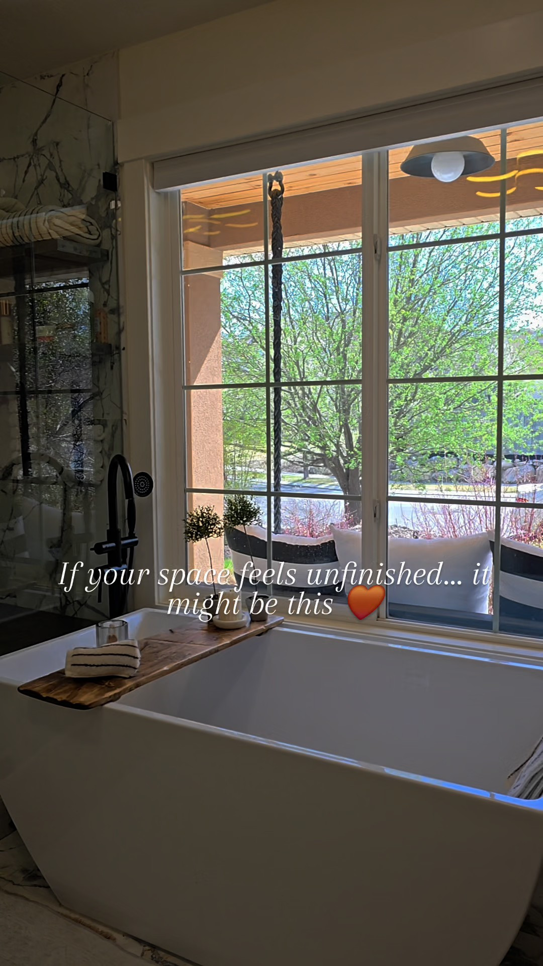 The detail that quietly changed everything 🤎These relaxed roman shades softened the space, filtered the light so beautifully, and finally made everything feel complete. It’s one of those small changes that makes your home feel like a deep breath ✨Linking them here for you.

#LTKHome #LTKU