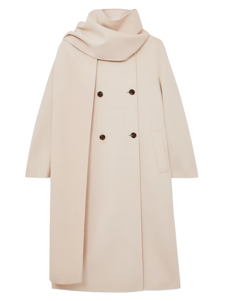 Reiss Indira Scarf Wool-Blend Coat | Saks Fifth Avenue | Saks Fifth Avenue