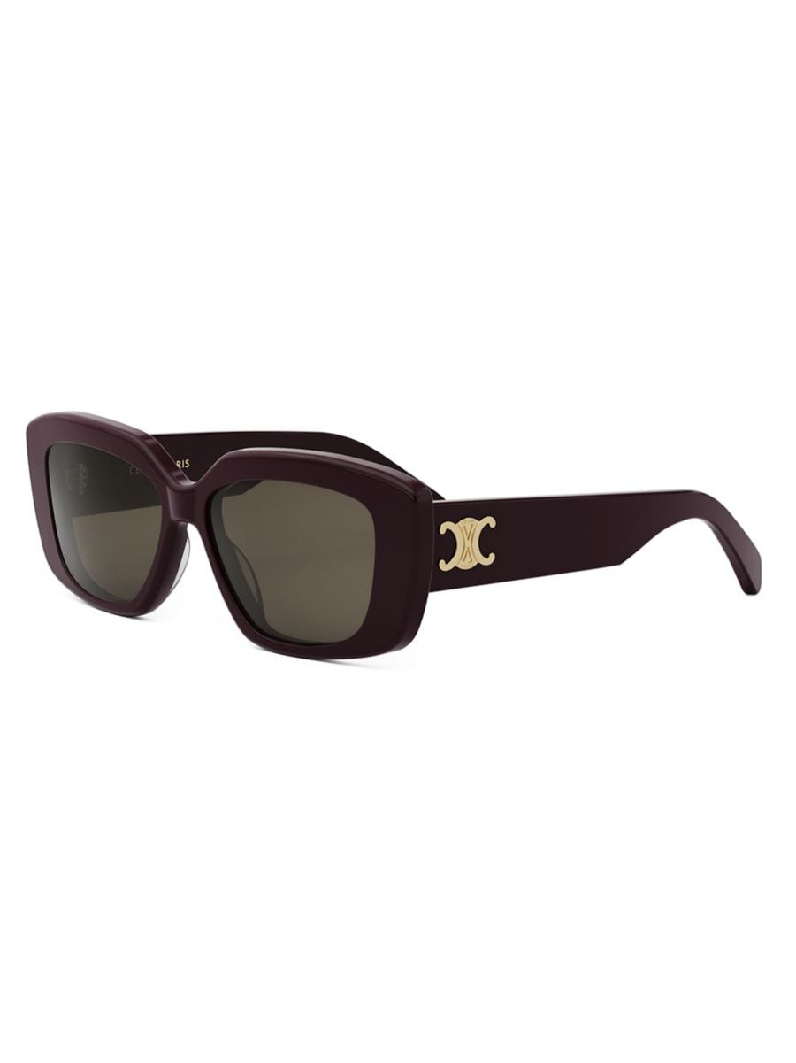 Triomphe 55MM Rectangular Sunglasses | Saks Fifth Avenue
