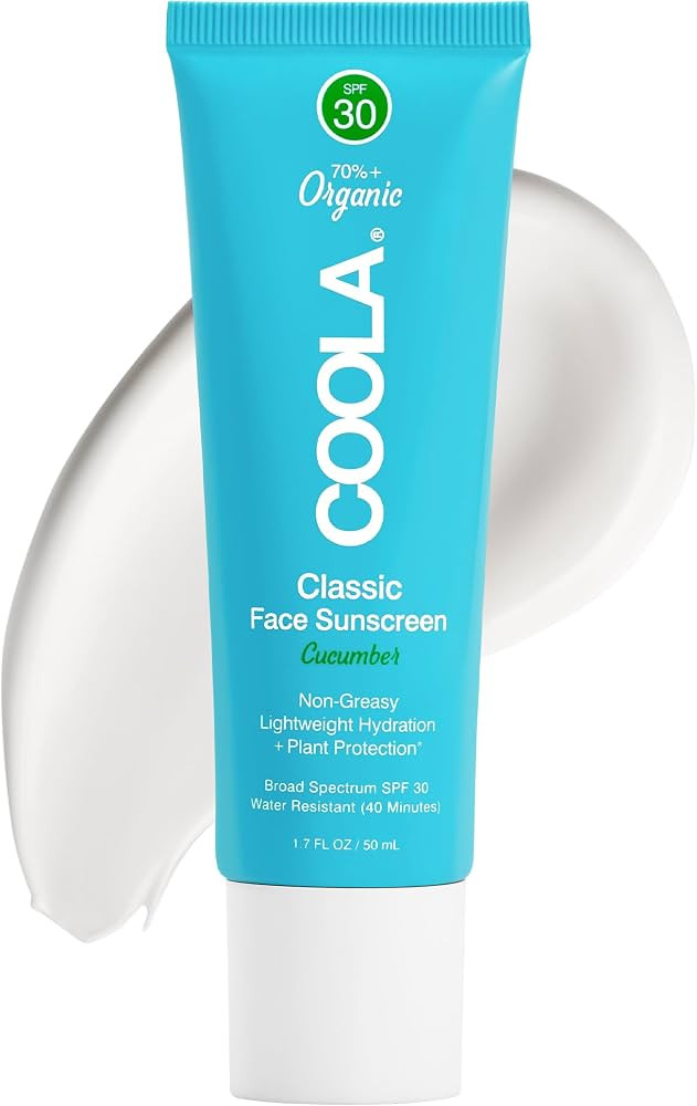 COOLA Organic Face Sunscreen SPF 30 Sunblock Lotion, Dermatologist Tested Skin Care for Daily Pro... | Amazon (US)