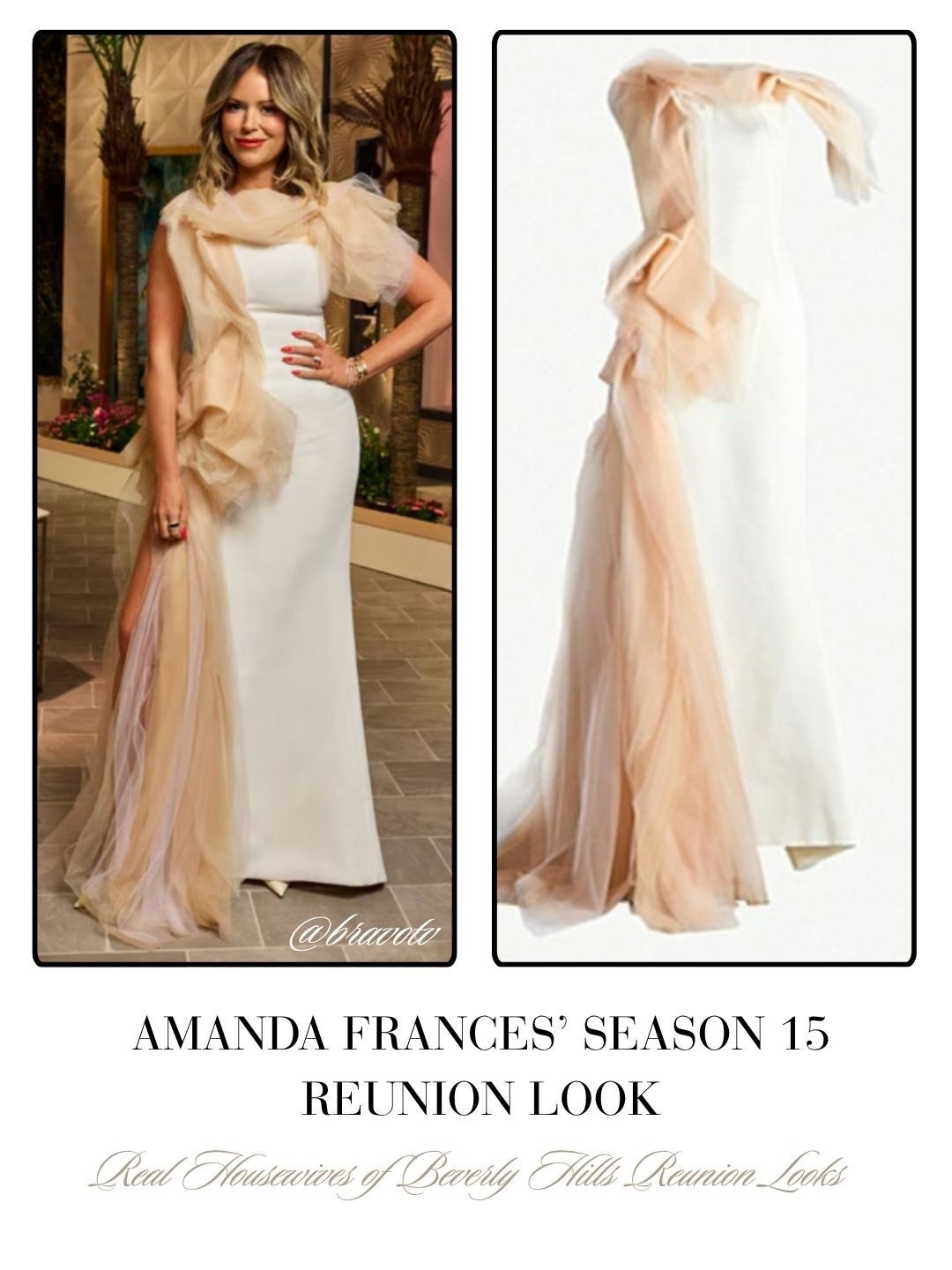 Amanda Frances’ Season 15 Reunion Look is by Maticevski // Shop Similar  📸 + Info: Bravo TV 